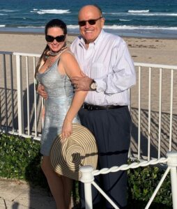 PHOTO Noelle Dunphy On The Beach With Rudy Giuliani And He's Got His Hands All Over Her