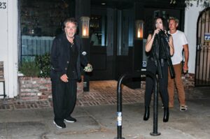 PHOTO Noor Alfallah Hitting The Streets Wit Al Pacino In Tight Pants And Hot Black Boots