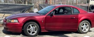 PHOTO Of 2003 Red Mustang Alder Marin-Sotelo Drove From Farmville Virginia To Mexico After Escaping From Jail