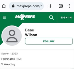 PHOTO Of Mass Shooter Beau Wilson's High School Wrestling Profile