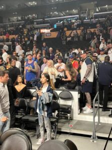 PHOTO Of Nikola Jokic's Brothers 5 Rows Up At Staples Center For Game 4 Vs Lakers