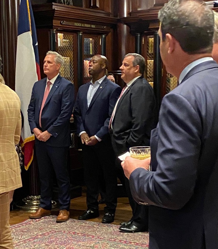 PHOTO Of Tim Scott At The Harlan Crow Library