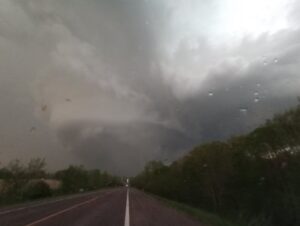 PHOTO Of Tornado Touching Down Near The Freeway In Trenton Missouri