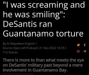 PHOTO People Screaming During Ron DeSantis Running Guantanamo Bay