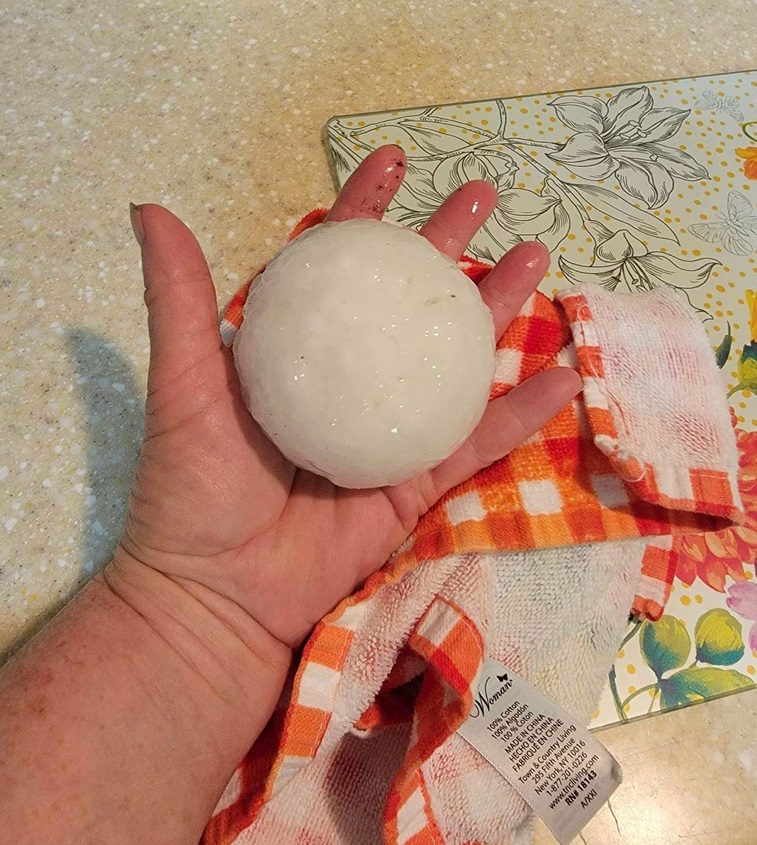 PHOTO Proof That There Was Baseball Sized Hail During Tornado In ...