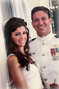 PHOTO Ron DeSantis In A Navy Uniform With His Beautiful Bride When He Was Younger