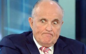 PHOTO Rudy Giuliani Realizing His Past Grabbed Him By The Balls Because Noelle Dunphy Complaint Exposed Himself Meme