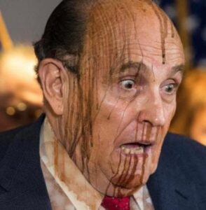 PHOTO Rudy Rudy Giuliani Covered In Blood Meme