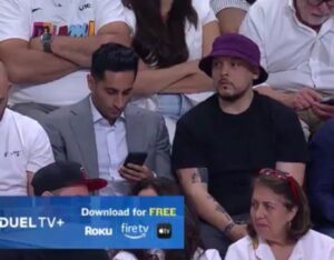 PHOTO Shams On His Smartphone The Whole Time While Sitting In Crowd At Heat Celtics Game 4