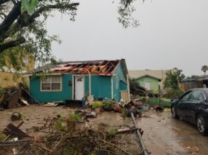 PHOTO Structure Of Small House Badly Damaged But Still Standing After Laguna Heights Texas Tornado