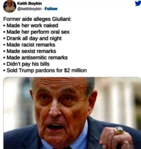 PHOTO Summary Of The Full List Of Allegations Against Rudy Giuliani