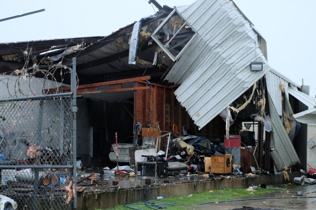 PHOTO Tornado Damage View In Laguna Heights Texas From Adams Into Van Buren