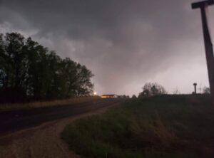 PHOTO Tornado Was Only Growing In Size As It Moved Over Highway In Linneus Missouri