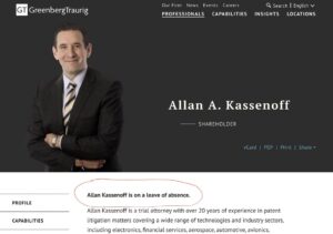 PHOTO Allan Kassenoff's Employer Says He Took A Leave Of Absence