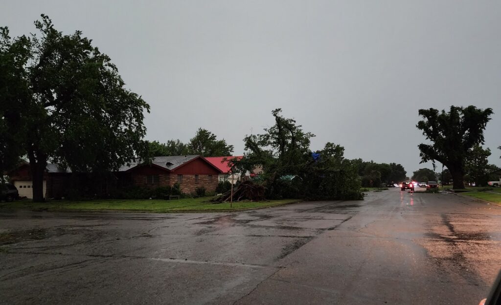 PHOTO Close Up Of Tornado Damage In Laverne Oklahoma