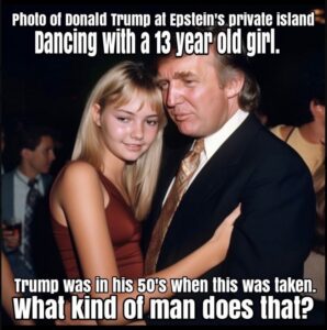 PHOTO Donald Trump At Jeffrey Epstein's Private Island Meme