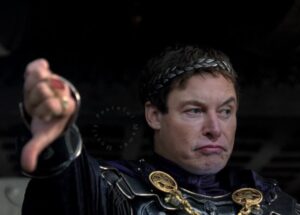 PHOTO Elon Musk Giving Ella Irwin The Thumbs Down While Dressing In Game Of Thrones Gear Meme