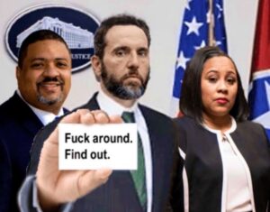 PHOTO F*ck Around Find Out Donald Trump Being Handed To By White House Staff Meme