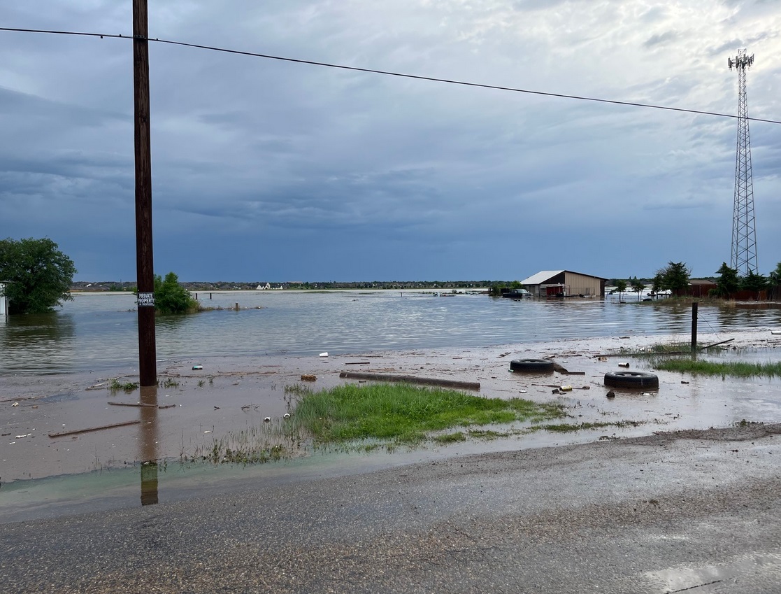 PHOTO Greenways Playa Lake Flooded in Southwest Amarillo Texas