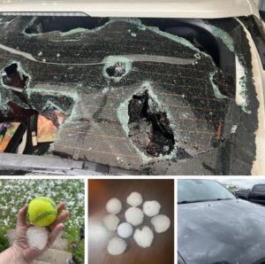 PHOTO Hail In Pampa TX Damaged Everything