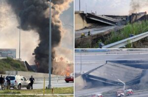 PHOTO I-95 Fire Had Serious Ammunition To Have All That Black Smoke And Intense Heat