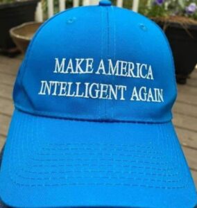 PHOTO Make America Intelligent Again Donald Trump MAGA Hat Meme