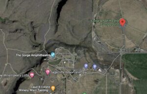 PHOTO Map Showing Which Campground The Gorge Shooting Happened At