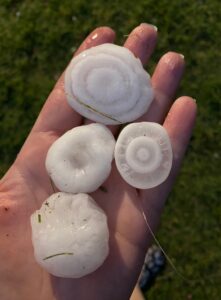 PHOTO Of Golf Ball Sized Hail In Lewisville Texas