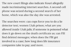 PHOTO Of Incriminating Internet Searches Kouri Richins Made On Her Burner iPhone