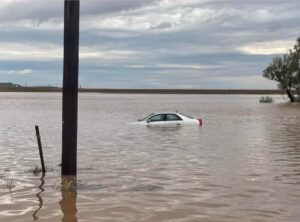 PHOTO Of Lake Made In The Streets Of Hereford Texas From 7 Inches Of Rain In One Day