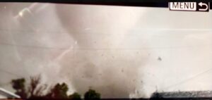 PHOTO Of Tornado As It Touched Down In The Center Of Downtown Perryton Texas