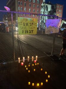 PHOTO Of Tuesday Nights Vigil For Victim Of Davenport Apartment Building Collapse