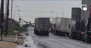 PHOTO Powers Line Strung All Over Highway 15 And Main Street In Perryton Texas From Tornado