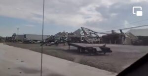 PHOTO What's Left Of Industrial Street Buildings In Perryton Texas After Tornado