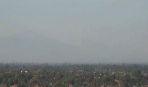 PHOTO Windy Air Blowing Smoke Into Southeast Valley In Phoenix From Mulch Fire