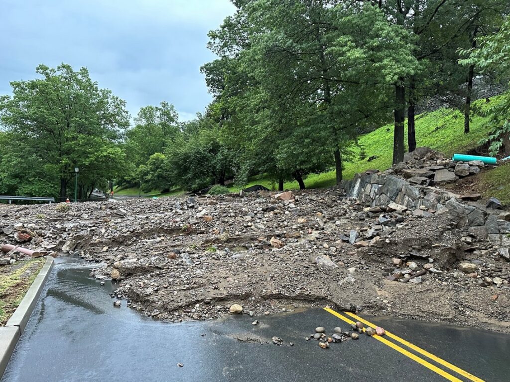 PHOTO All Roads In West Point New York Are Severely Damaged And