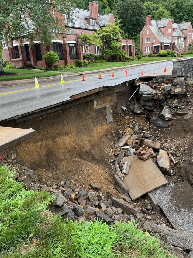 PHOTO All Roads In West Point New York Are Severely Damaged And