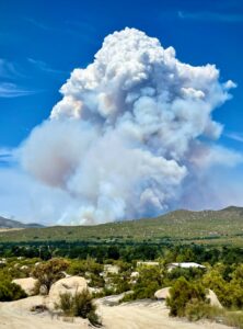 PHOTO Chihuahua Valley At Puerta La Cruz Mitchell Camp Road Still Had Tons Of Smoke From Bonny Fire