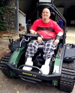 PHOTO Darren Drozdov's Electric Wheelchair That Looks Like Mini Tractor