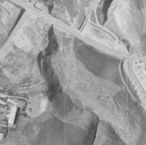 PHOTO Detail Of The Peartree Slide Area From A 1965 Aerophoto In Rolling Hills Estates And Why This Should Have Been Expected To Happen Again