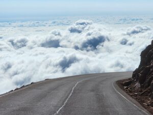 PHOTO Driving Down From Pikes Peak Makes It Look Like You Are Driving Directly Into The Clouds