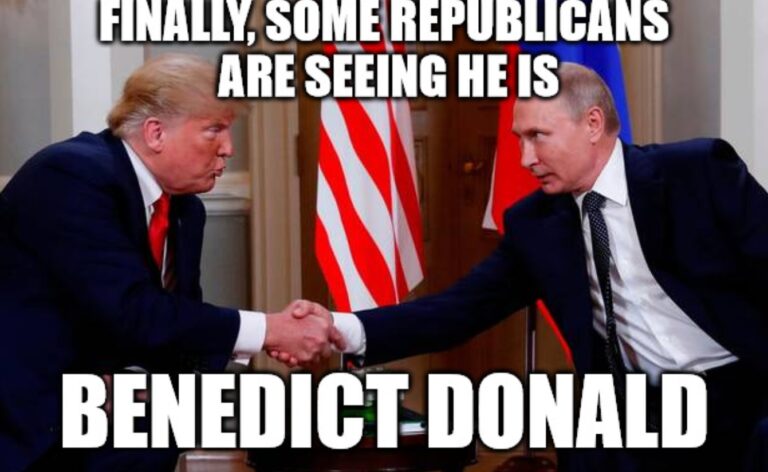 PHOTO Finally Some Republicans Are Seeing He Is Benedict-Donald Putin Meme