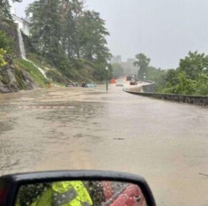 PHOTO Highlands Falls Is Unreachable From Interstate 87 And Route 6 From Heavy Flooding And Debris