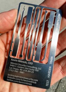 PHOTO Kevin Mitnick Had The Weirdest Business Card