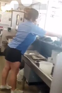 PHOTO Look How Thick Lana Del Rey's Legs Are Behind The Counter At Waffle House