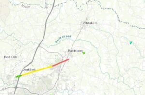 PHOTO Map Showing Dortches Tornado Path