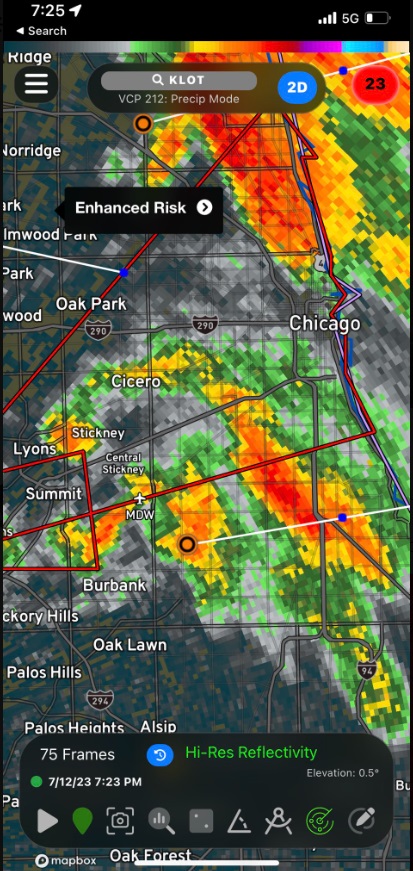 PHOTO Map Showing Hook From Tornado That Touched Down In Chicago Was Unreal