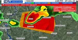 PHOTO Map Showing How Badly Roxbury NH Got Hit By Tornado