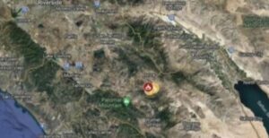 PHOTO Map Showing Where Evacuations Are Taking Place In Aguanga California