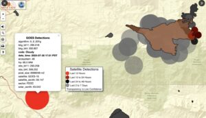 PHOTO Map Shows Fire Crews Were Able To Keep Bonny Fire To About 2200 Acres And Fire Boundaries Are Just East Of HWY 79